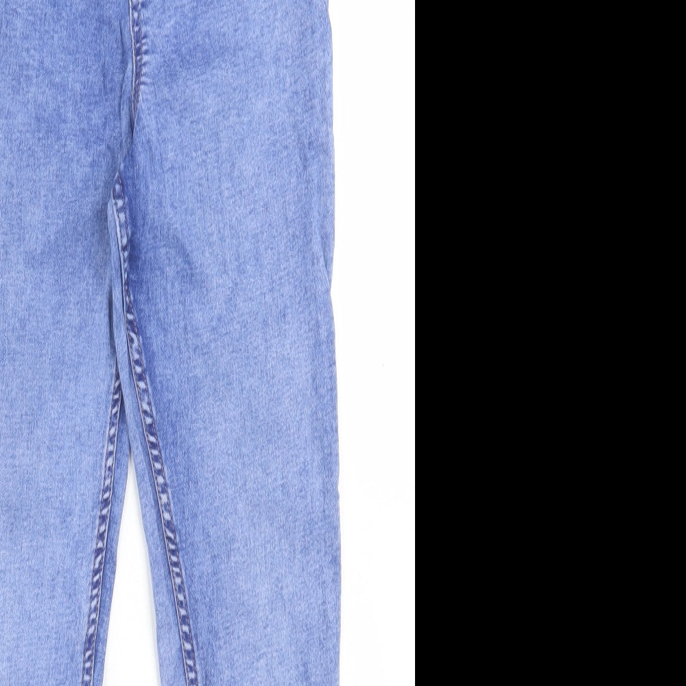 New Look Womens Blue  Cotton Skinny Jeans Size 8 L26 in Regular