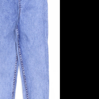 New Look Womens Blue  Cotton Skinny Jeans Size 8 L26 in Regular
