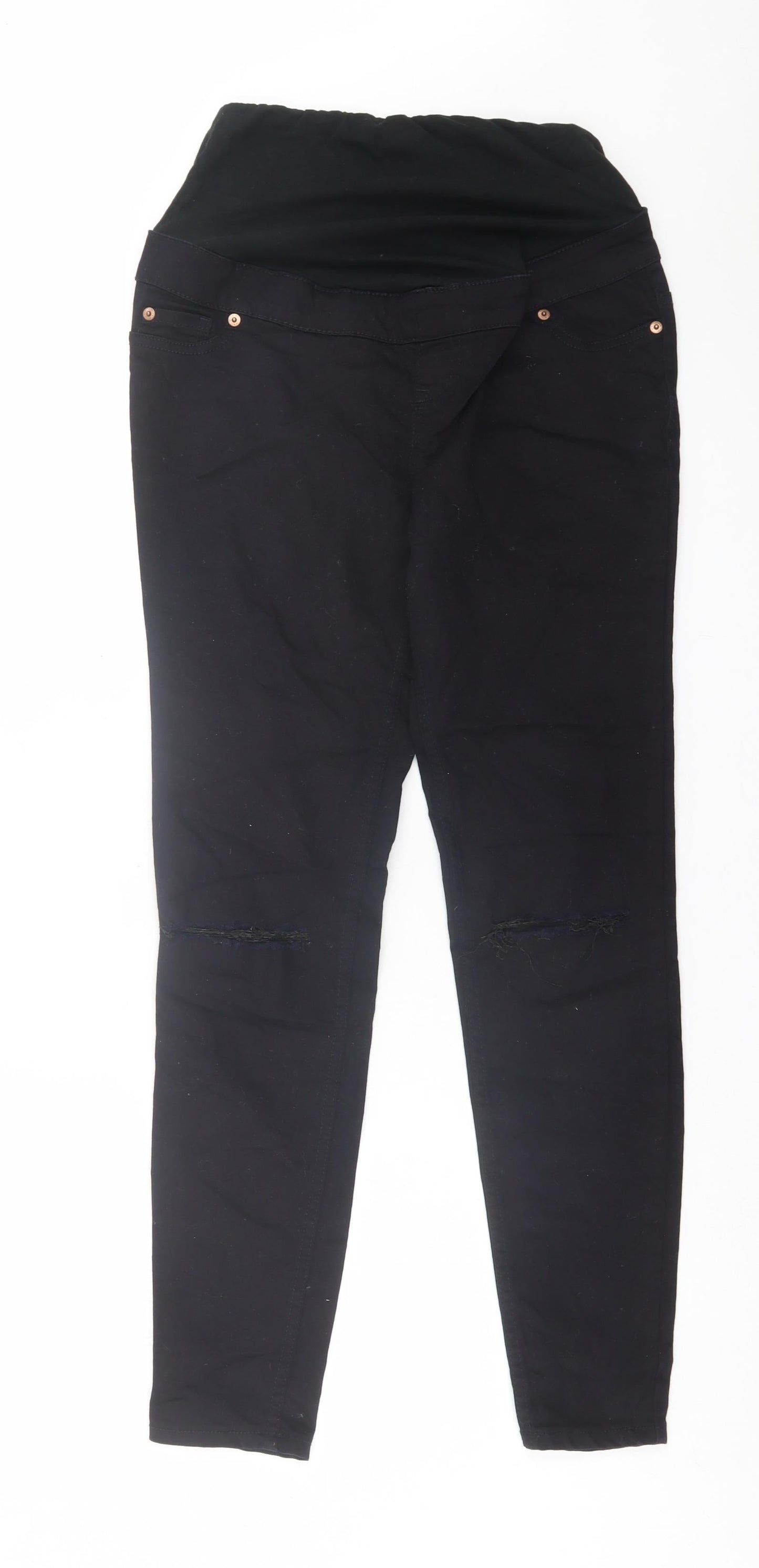 New Look Womens Black  Cotton Skinny Jeans Size 8 L28 in Regular