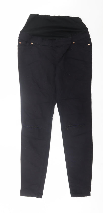 New Look Womens Black  Cotton Skinny Jeans Size 8 L28 in Regular