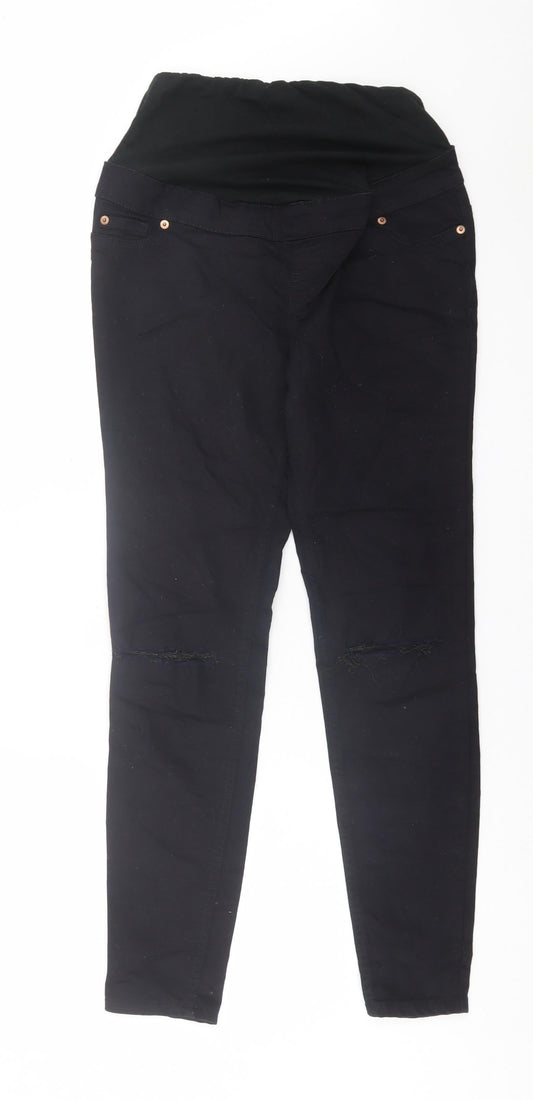 New Look Womens Black  Cotton Skinny Jeans Size 8 L28 in Regular