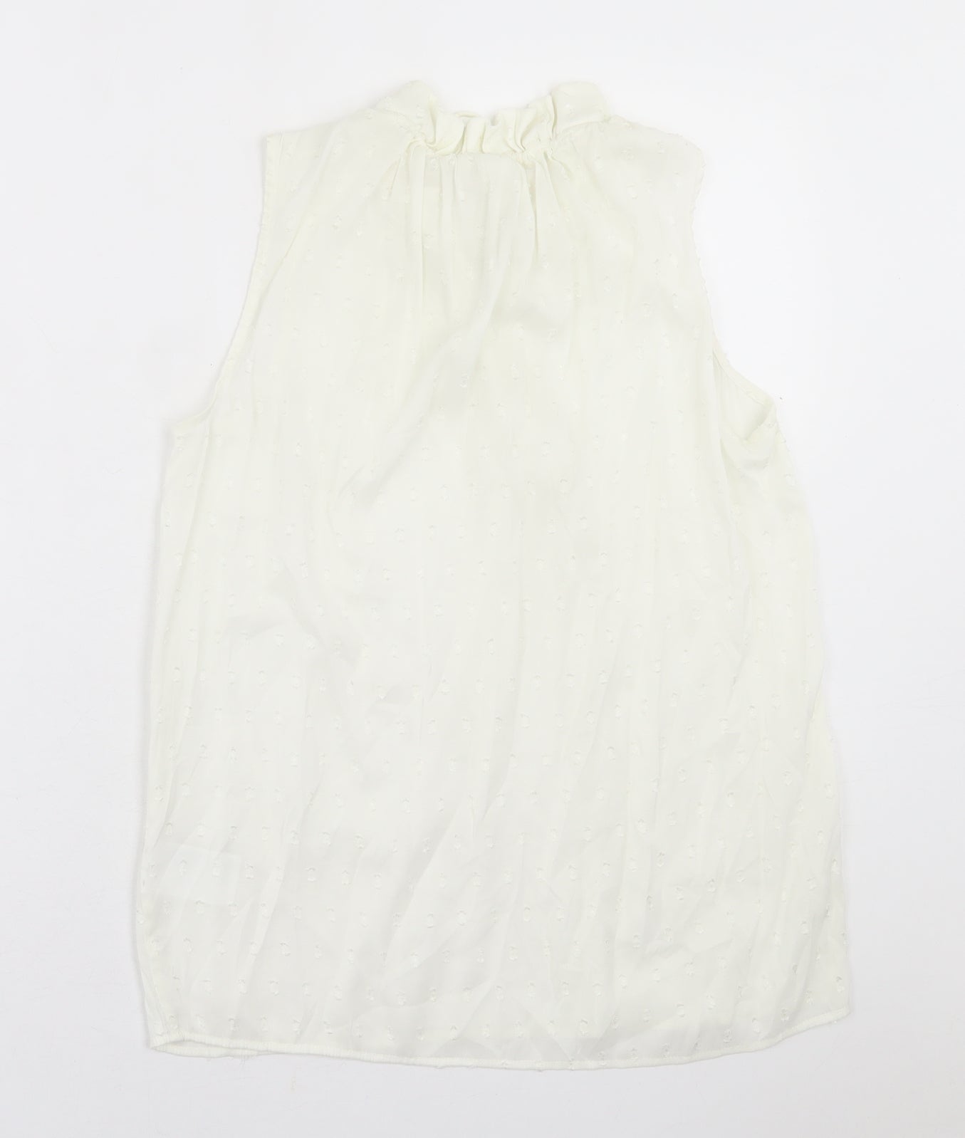 Womens UK Size 8 H&M White Basic Tank