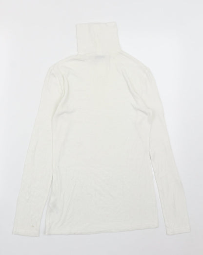 Womens UK Size 10 Matalan White Pullover Jumper