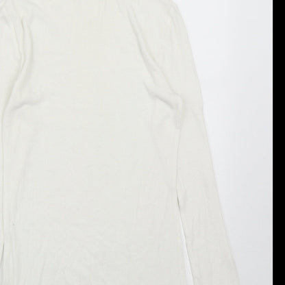 Womens UK Size 10 Matalan White Pullover Jumper