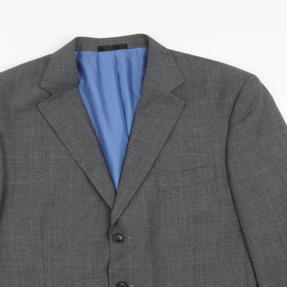 George Mens Grey  Polyester Jacket Suit Jacket Size 44