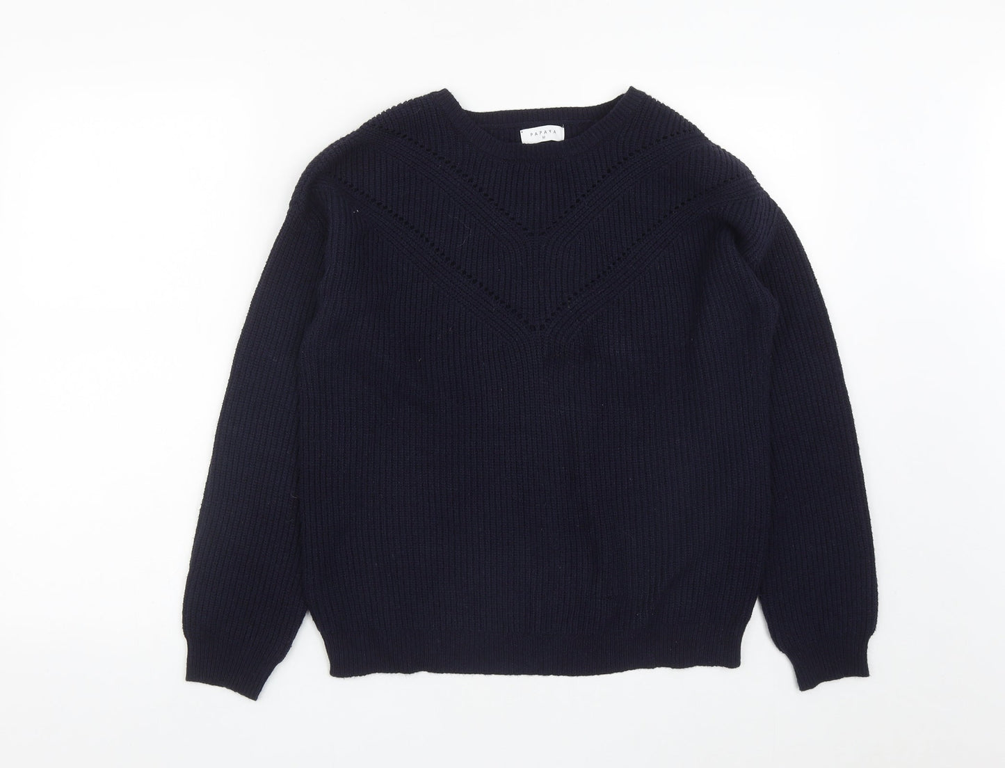 Womens UK Size M Matalan Blue Pullover Jumper