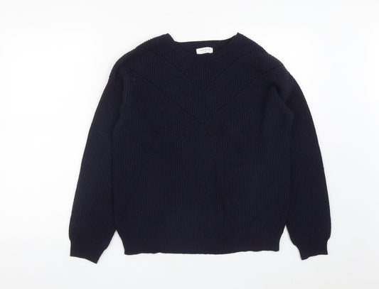 Womens UK Size M Matalan Blue Pullover Jumper