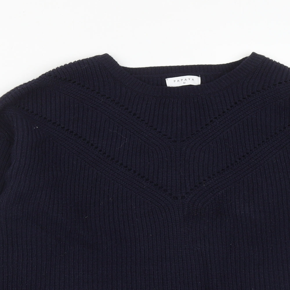 Womens UK Size M Matalan Blue Pullover Jumper