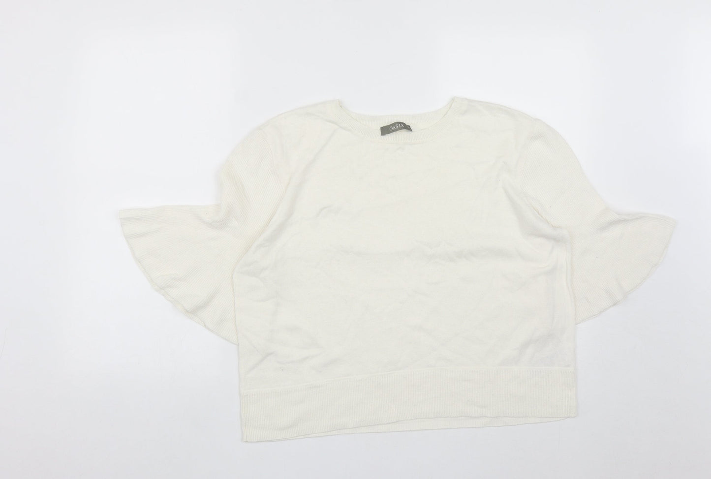 Womens UK Size XL Oasis White Pullover Jumper