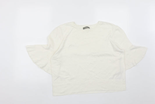 Womens UK Size XL Oasis White Pullover Jumper
