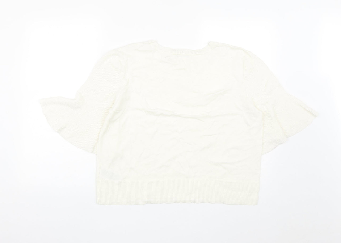 Womens UK Size XL Oasis White Pullover Jumper