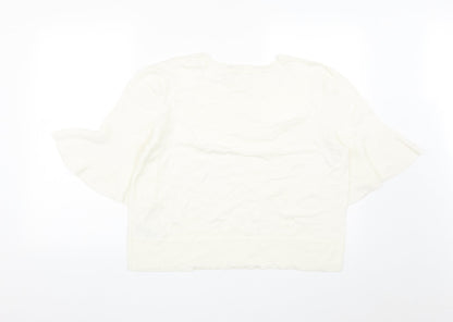 Womens UK Size XL Oasis White Pullover Jumper