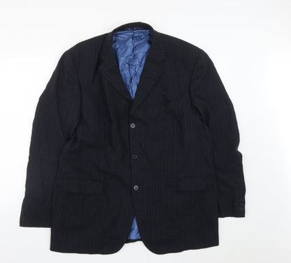 Mens UK Size 44 Burton Regular Black Suit Jacket