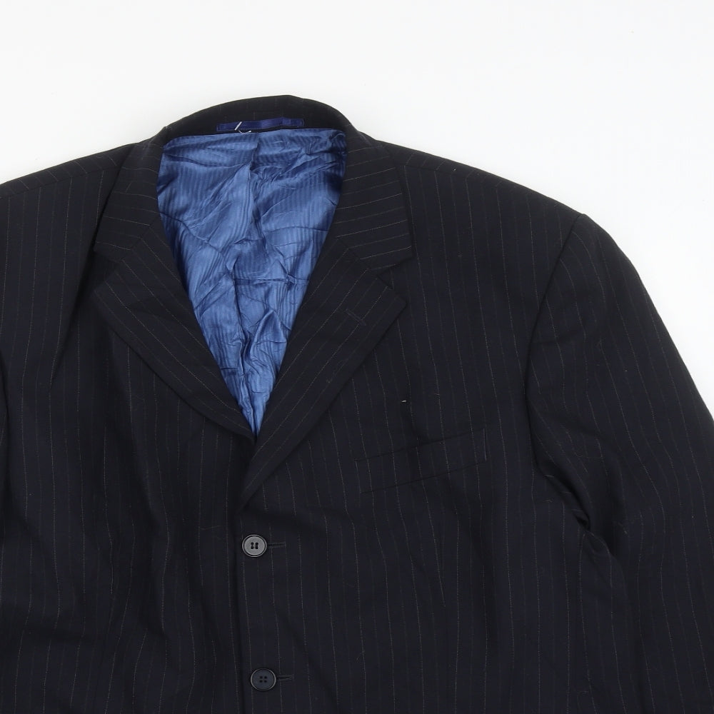Mens UK Size 44 Burton Regular Black Suit Jacket