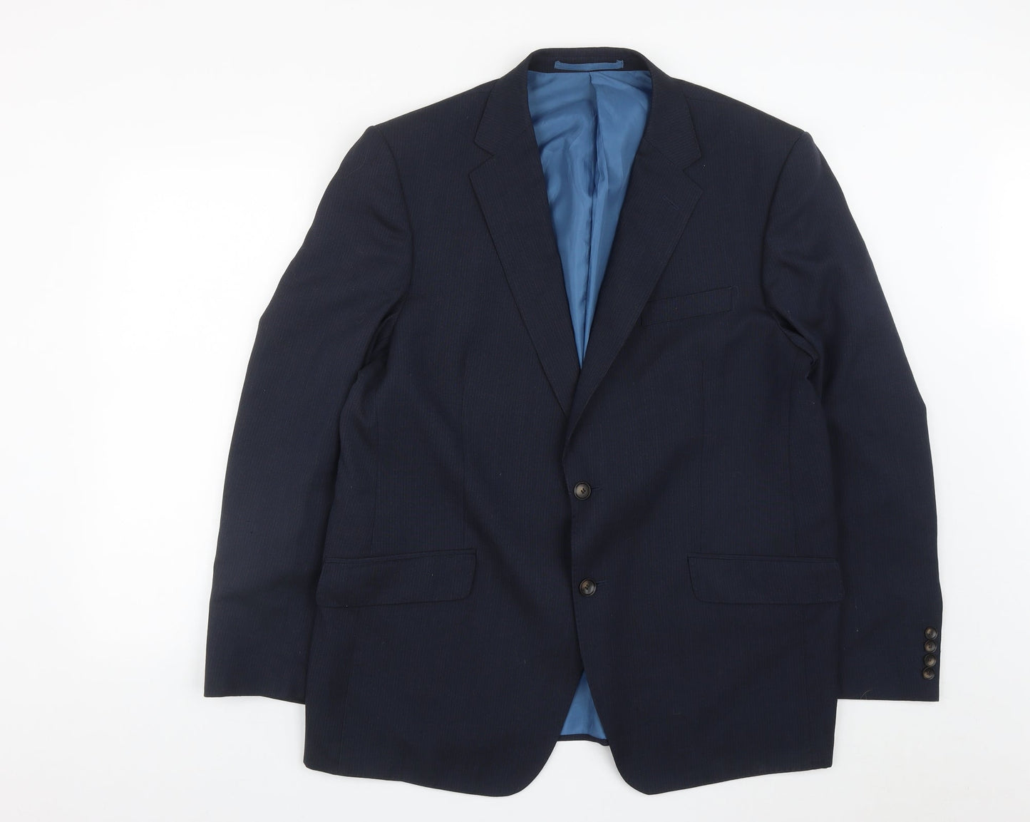 Mens UK Size 44 Marks and Spencer Regular Blue Suit Jacket