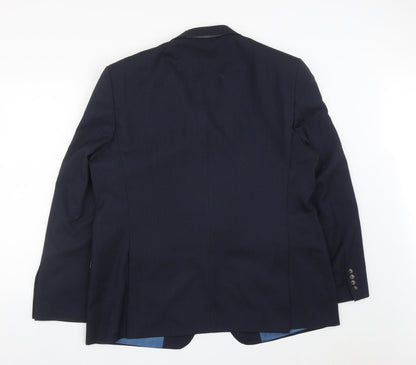 Mens UK Size 44 Marks and Spencer Regular Blue Suit Jacket