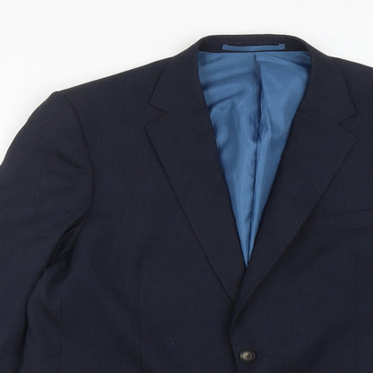 Mens UK Size 44 Marks and Spencer Regular Blue Suit Jacket
