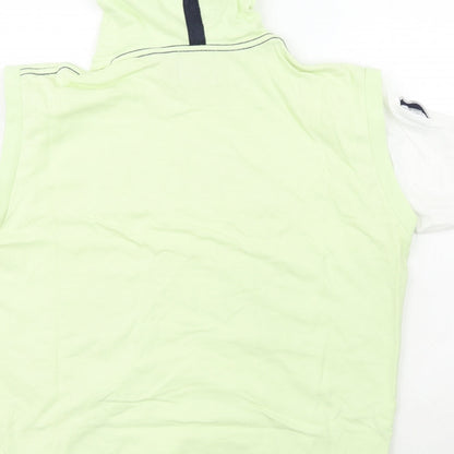 Henleys Womens Green  100% Cotton Pullover Hoodie Size 4   - Slogan