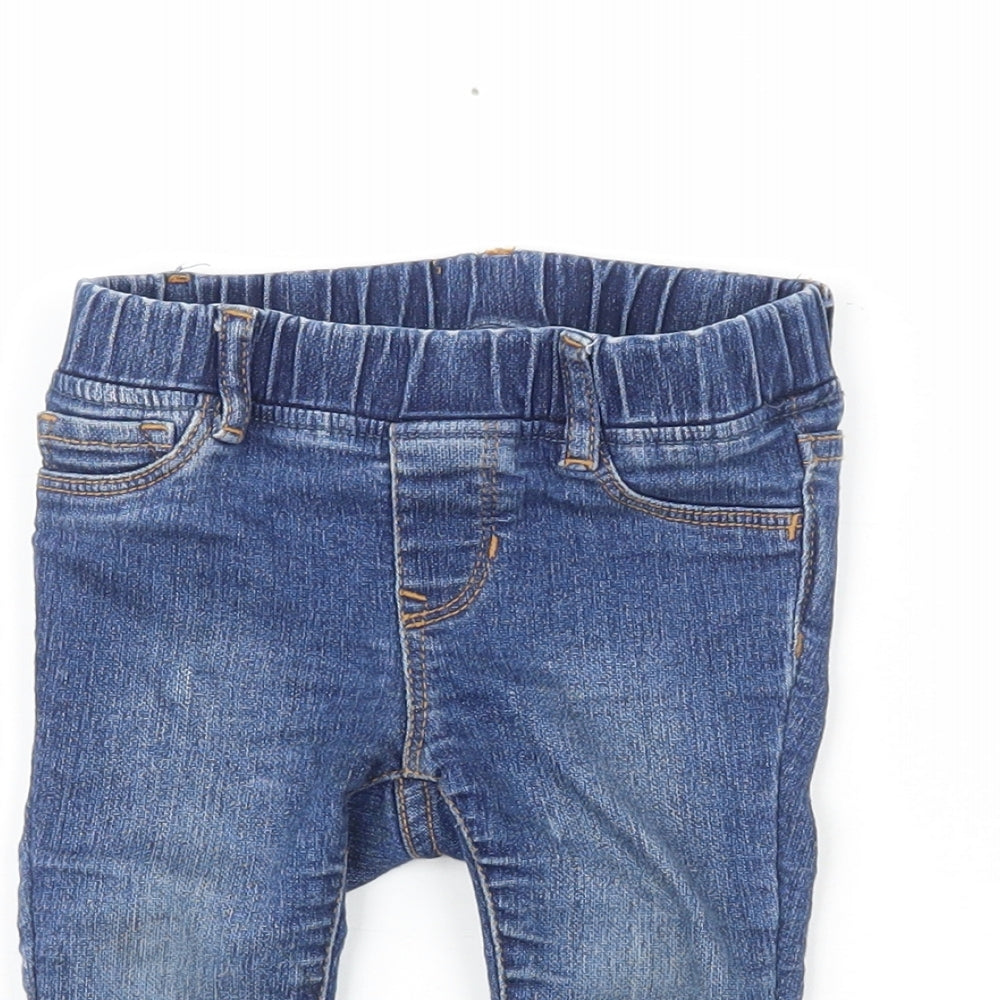 Gap Boys Blue  Polyester Cargo Jeans Size 6-9 Months