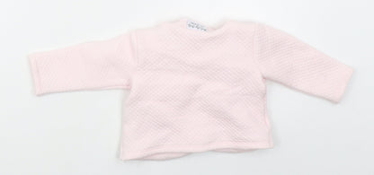 Rockabye-Baby Girls Pink  Polyester Cardigan Jumper Size 0-3 Months  Button