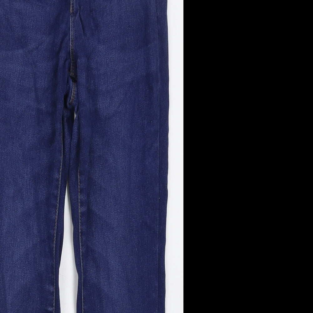 Denim Co Womens Blue  Cotton Skinny Jeans Size 12 L26 in Regular Button