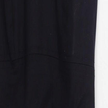 French Connection Womens Blue  Cotton Pencil Dress  Size 6  Scoop Neck Zip