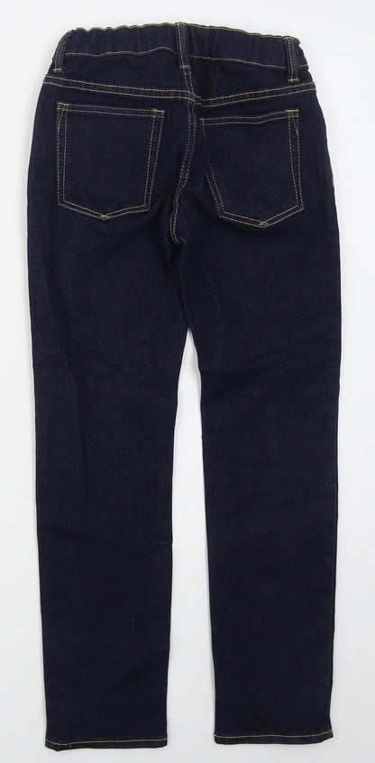 Gap Girls Blue  Cotton Skinny Jeans Size 10 Years  Regular Button