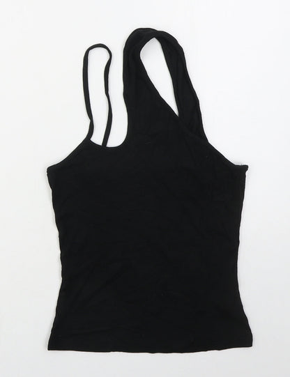 SheIn Womens Black  Viscose Basic Tank Size M Scoop Neck