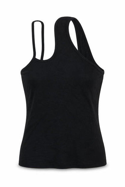 Womens UK Size M SheIn Black Basic Tank