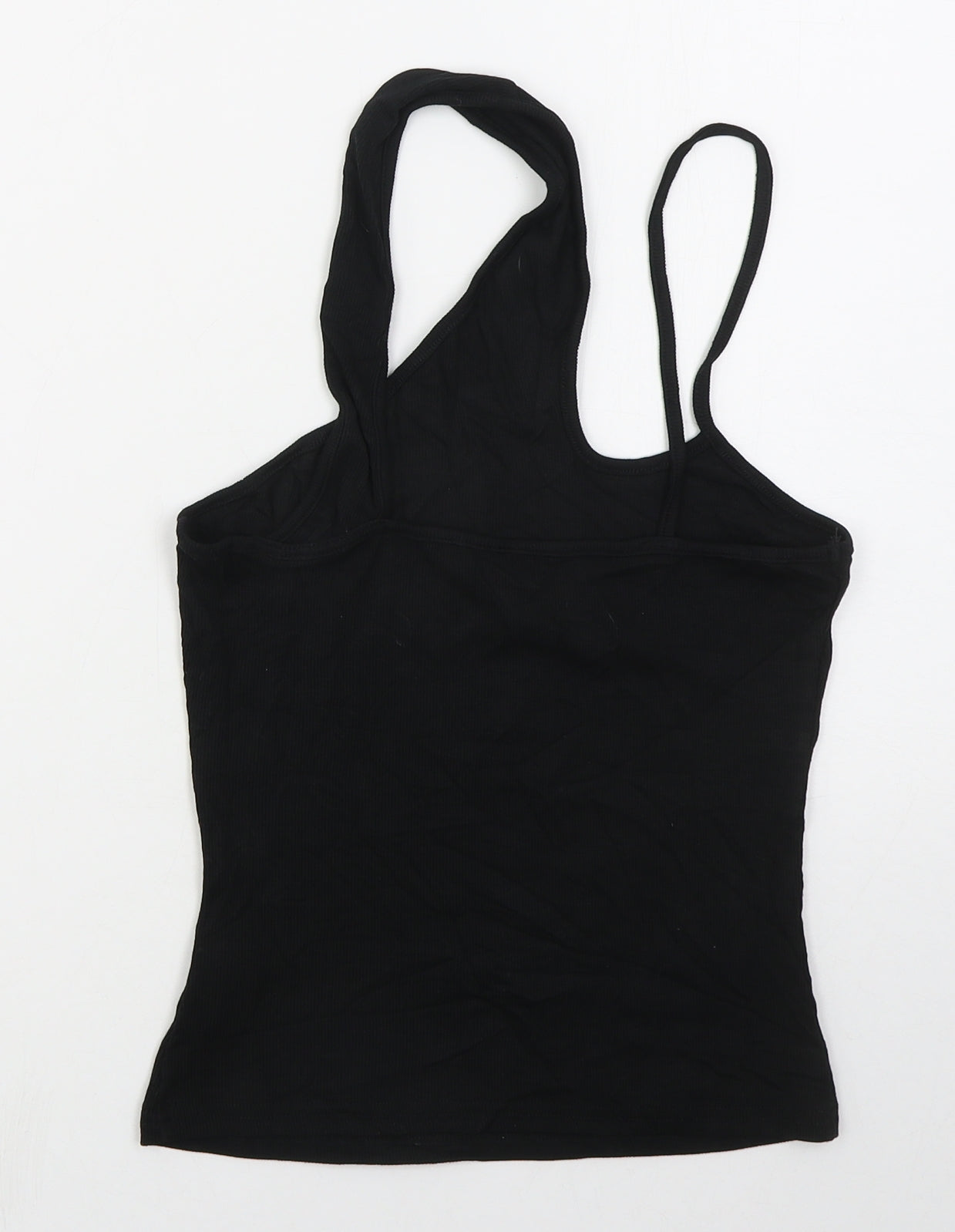 SheIn Womens Black  Viscose Basic Tank Size M Scoop Neck