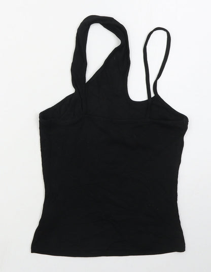SheIn Womens Black  Viscose Basic Tank Size M Scoop Neck