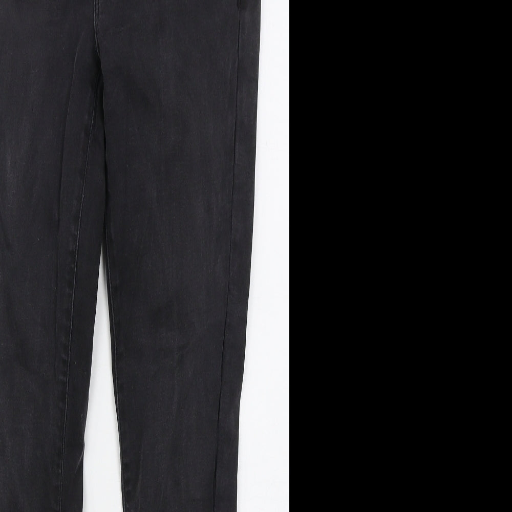 TU Womens Grey  Cotton Skinny Jeans Size 10 L27 in Regular Button