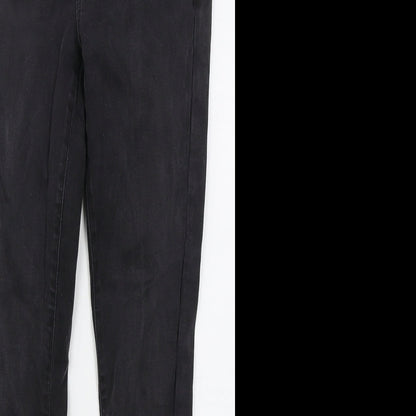 TU Womens Grey  Cotton Skinny Jeans Size 10 L27 in Regular Button