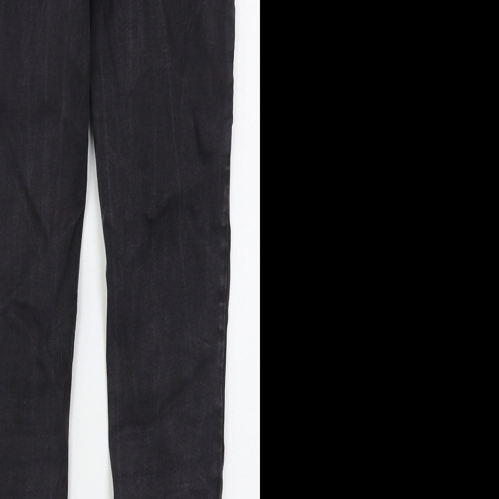 TU Womens Grey  Cotton Skinny Jeans Size 10 L27 in Regular Button