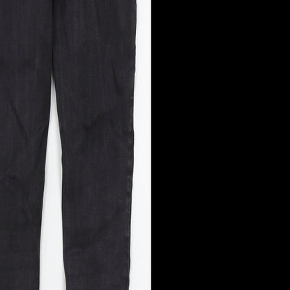 TU Womens Grey  Cotton Skinny Jeans Size 10 L27 in Regular Button