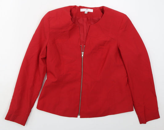 Julipa Womens Red   Jacket  Size 10  Zip