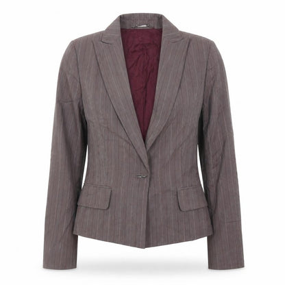 Womens UK Size 10 MNG Regular Purple Suit Jacket
