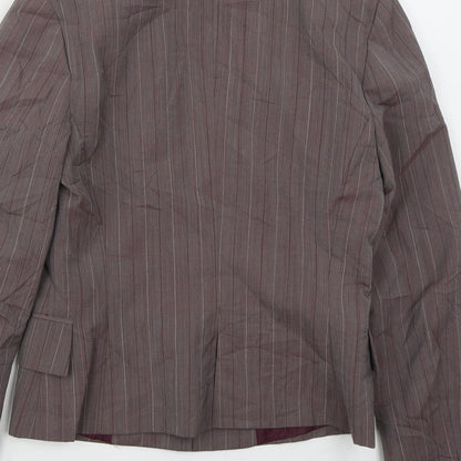 Womens UK Size 10 MNG Regular Purple Suit Jacket