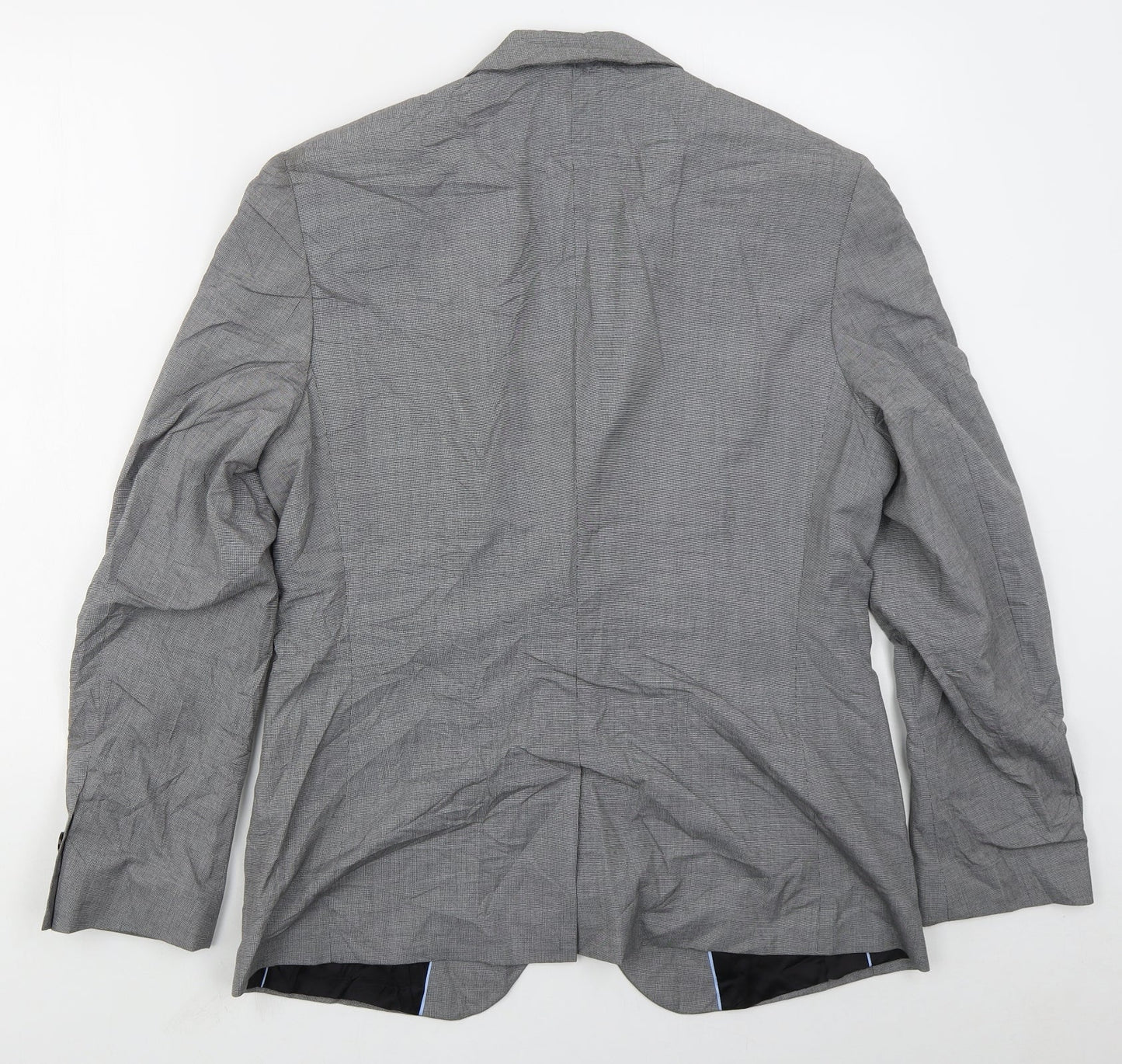 Mens UK Size 38 Preworn Regular Grey Suit Jacket