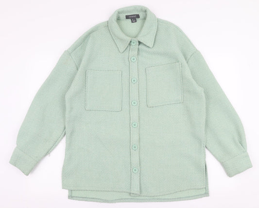 Primark Womens Green   Jacket  Size 10  Button