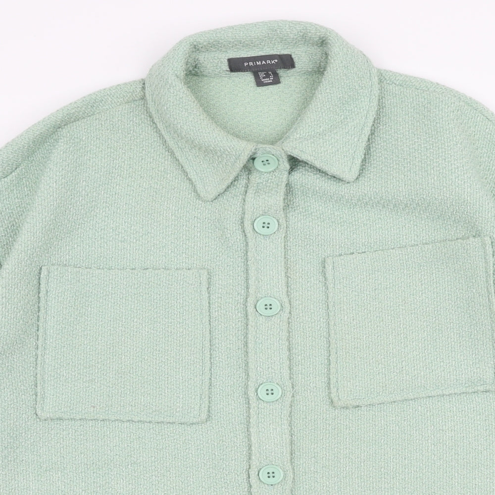 Primark Womens Green   Jacket  Size 10  Button