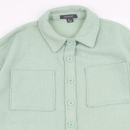 Primark Womens Green   Jacket  Size 10  Button