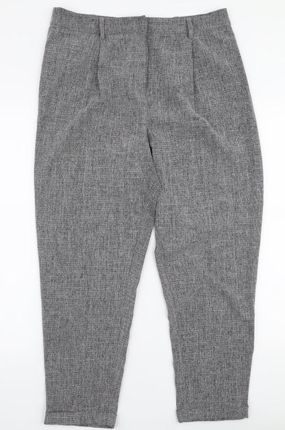 Womens UK Size 12 New Look Slim Fit  Grey Trousers
