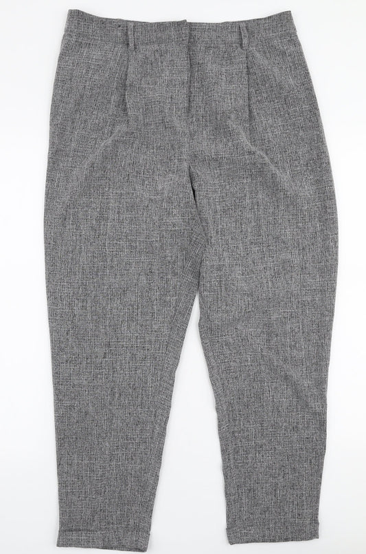 Womens UK Size 12 New Look Slim Fit  Grey Trousers