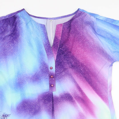 Womens UK Size M Preworn Multicoloured Basic Blouse