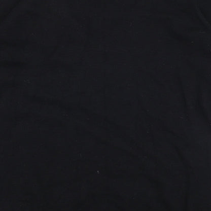 Savida Womens Black V-Neck  Viscose Pullover Jumper Size S