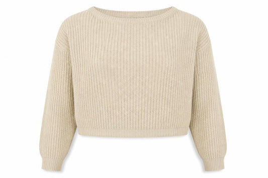 Womens UK Size 14 Missguided Beige Pullover Jumper