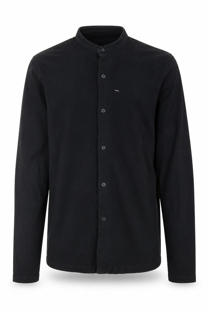 Mens UK Size M ASOS Black  Button-Up Long Sleeve Casual Shirt
