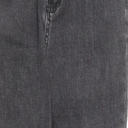 SheIn Womens Grey  Cotton Skinny Jeans Size M L25 in Regular