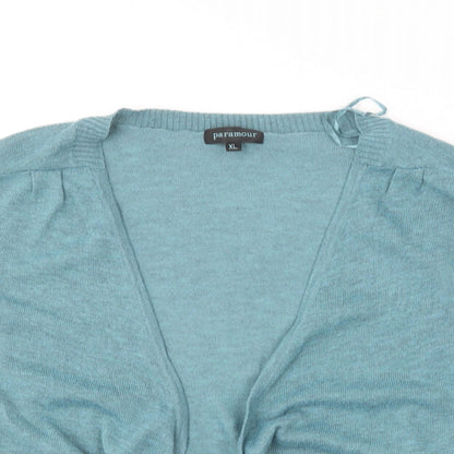 Womens UK Size XL Paramour Blue Cardigan Jumper